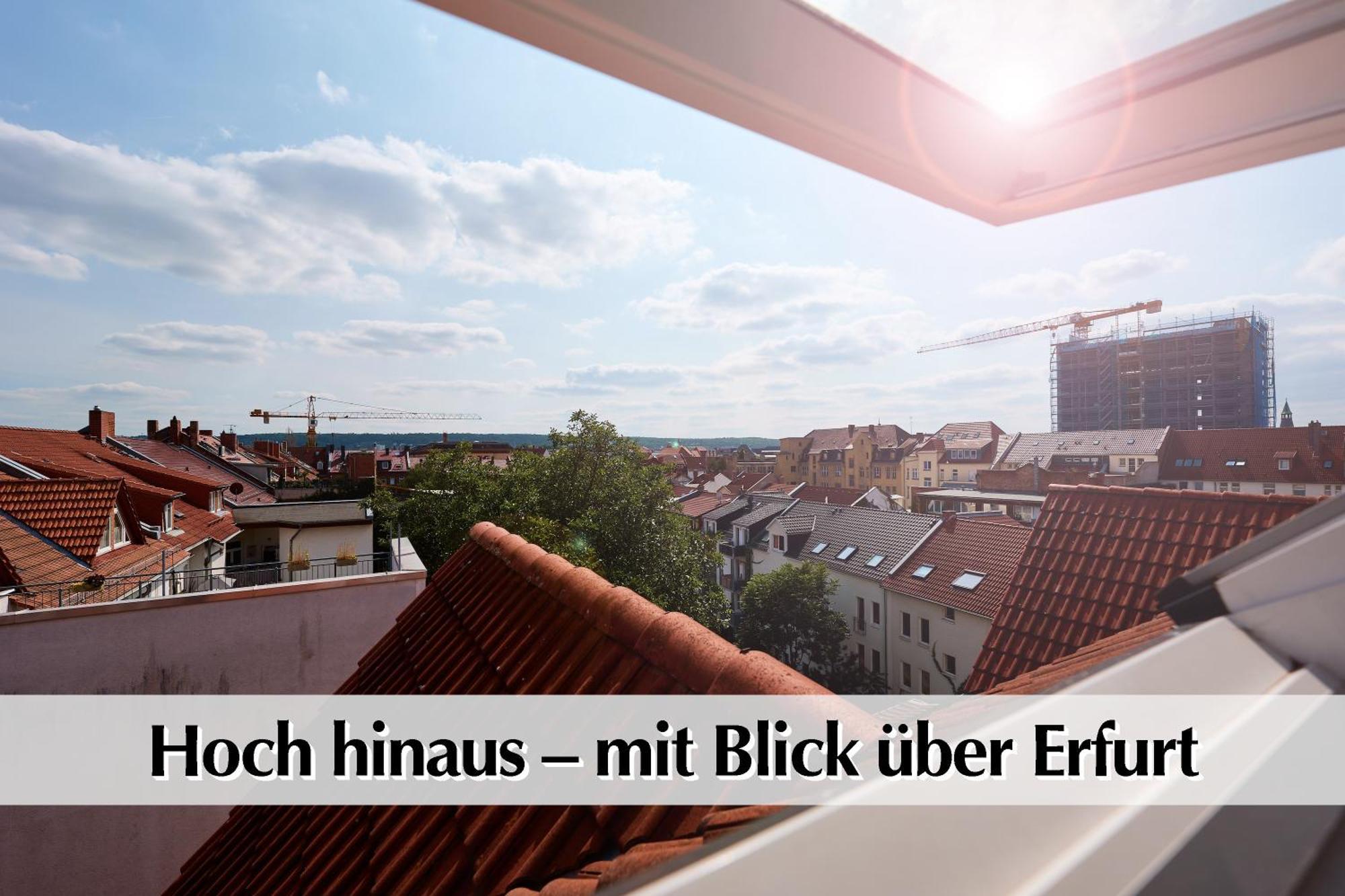 Helle 72Qm Maisonette Wohnung Im Herzen Erfurts Mit Kingsize Bett, Smart-Tv, Etc Exterior photo